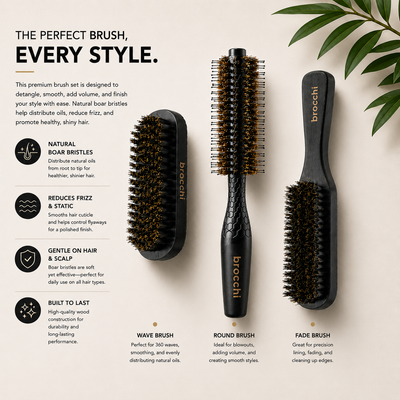 Three-Brush Grooming Set