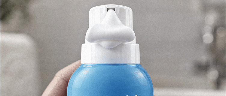 Foam coming out of a body wash dispenser